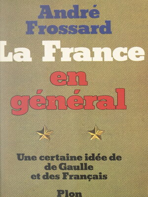 cover image of La France en général